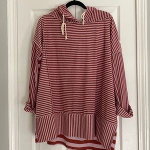 Free People terry hooded sweatshirt